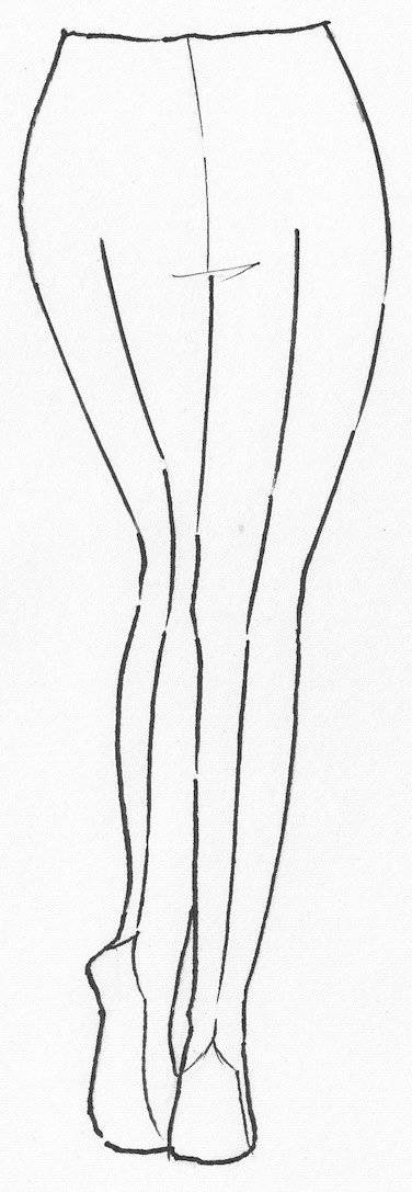 PAULA RYAN Back Stripe Stocking - Paula Ryan