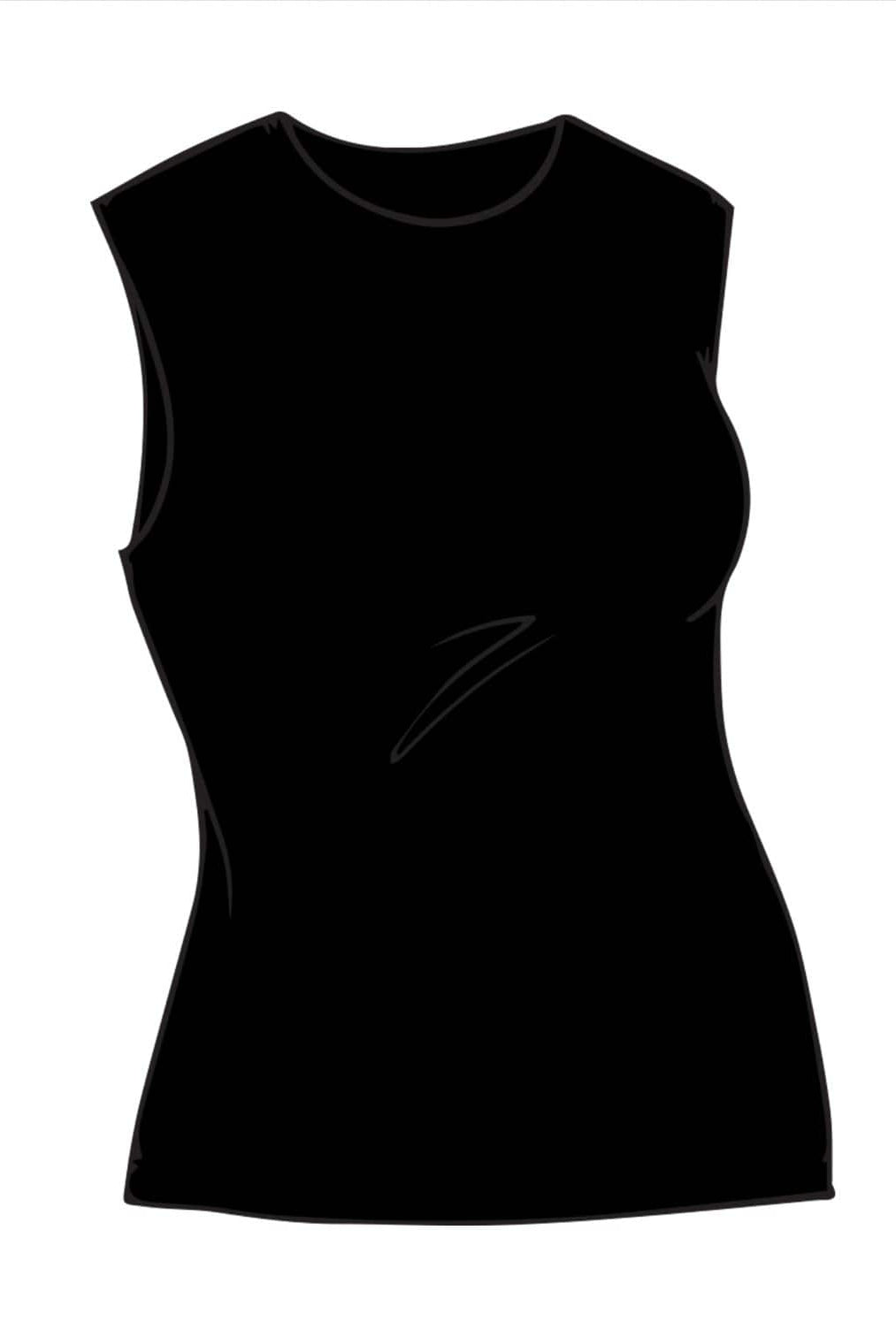 PAULA RYAN ESSENTIALS Slim Fit Sleeveless Crew Neck Top - MicroModal - Paula Ryan