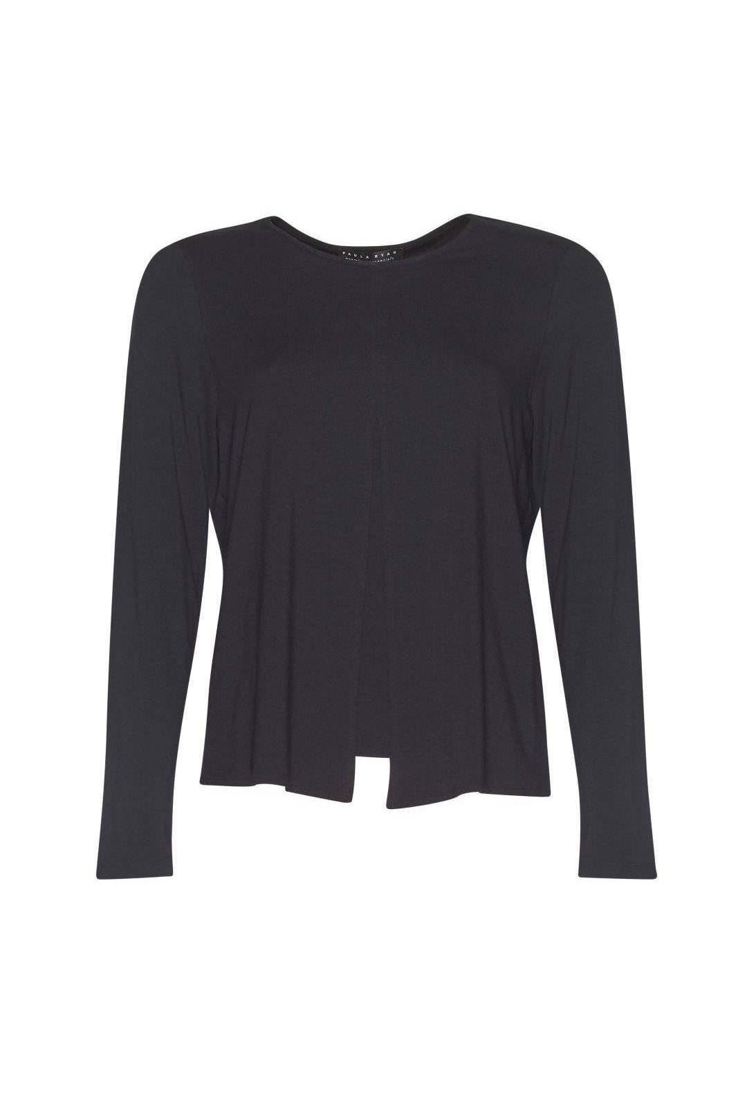 PAULA RYAN ESSENTIALS Box Pleat Long Sleeve Top - MicroModal - Paula Ryan