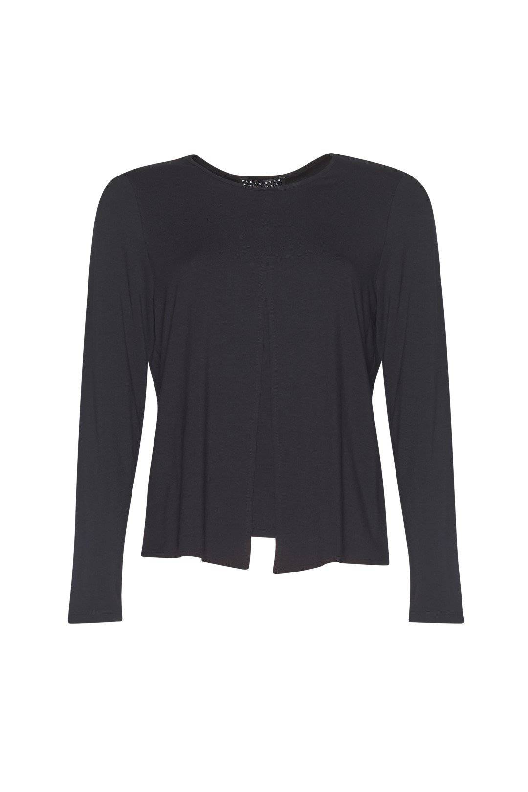 PAULA RYAN ESSENTIALS Box Pleat Long Sleeve Top - MicroModal - Paula Ryan