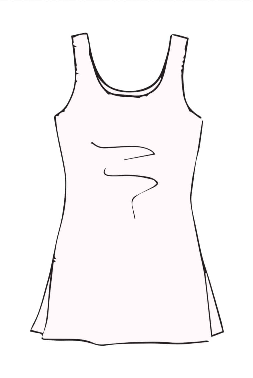 PAULA RYAN ESSENTIALS Slim Fit Side Split Long Singlet - MicroModal - Paula Ryan