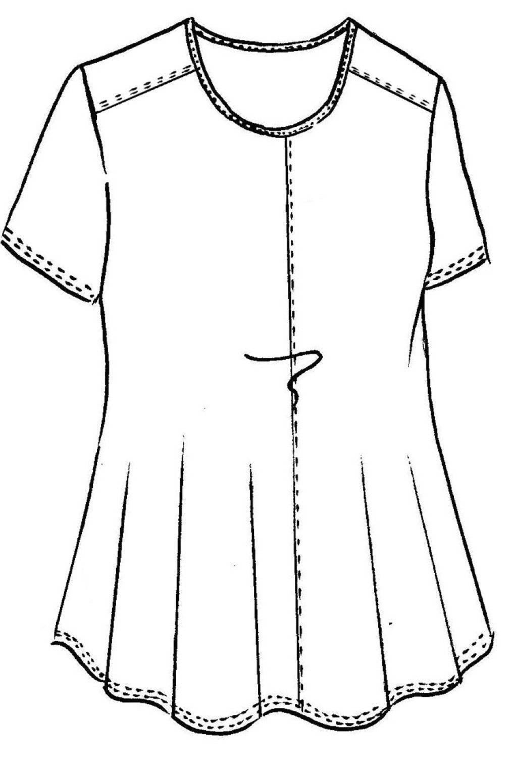 PAULA RYAN ESSENTIALS Scoop Neck Short Sleeve Swing Tunic - MicroModal - Paula Ryan