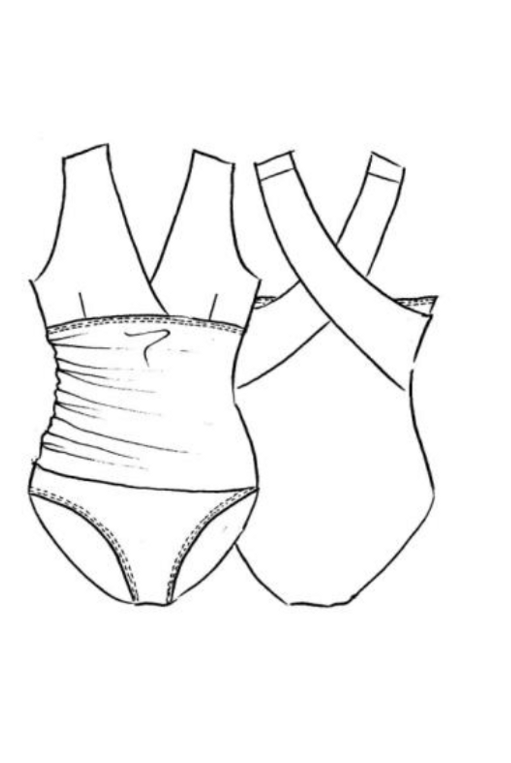 PAULA RYAN Cross Back Swimsuit - Paula Ryan