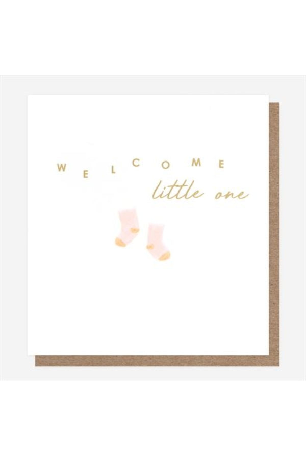 Welcome Little One (Girl) CARD - Magpie Style