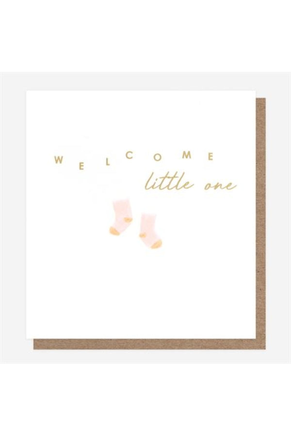 Welcome Little One (Girl) CARD - Magpie Style