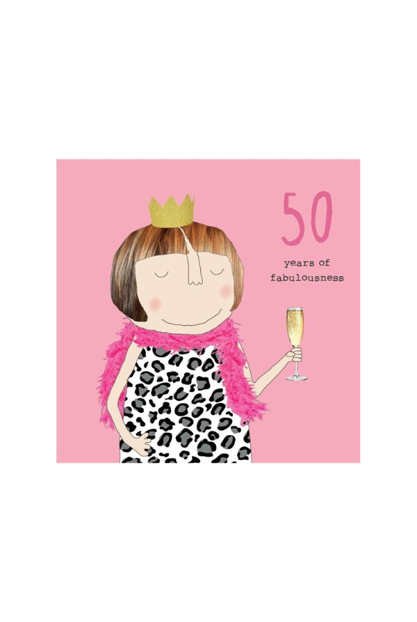 Girl 50 Fabulousness CARD - Magpie Style