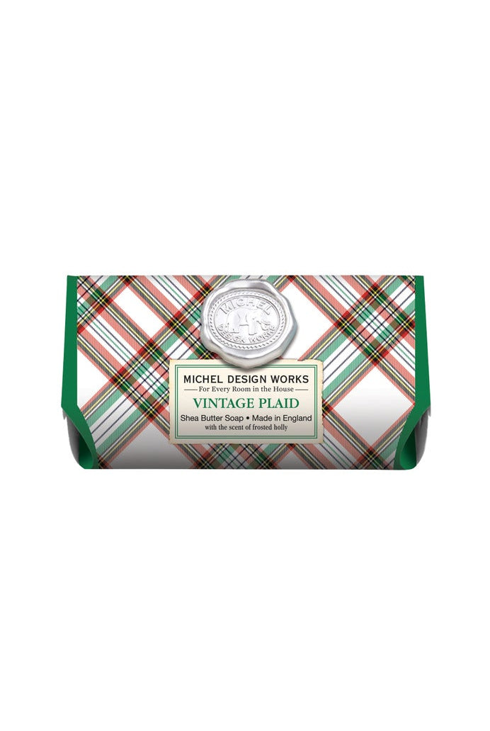 MICHEL DESIGN WORKS Large Soap Bar - Vintage Plaid - Magpie Style