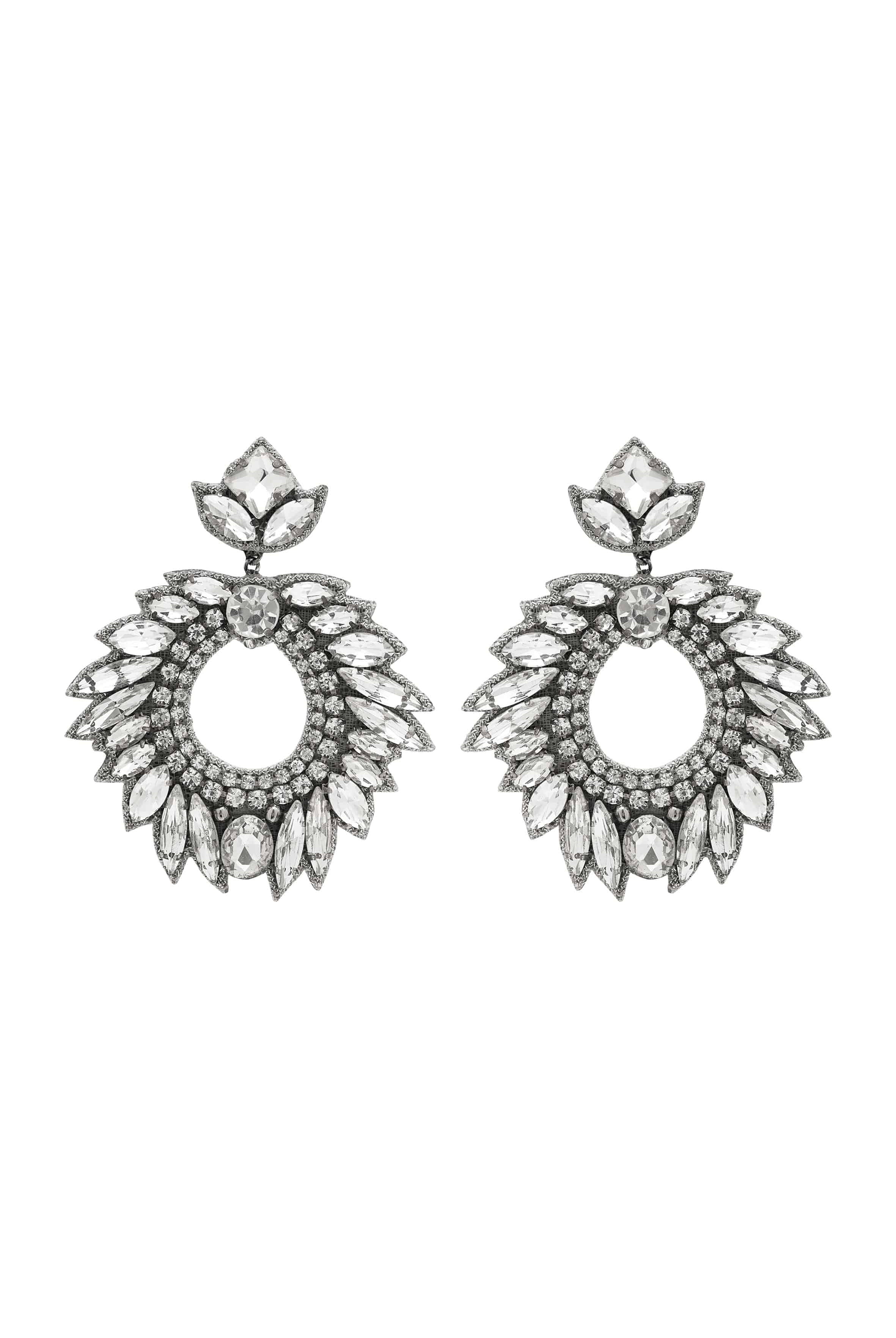 DEEPA GURNANI Chantel Earrings - Silver - Magpie Style