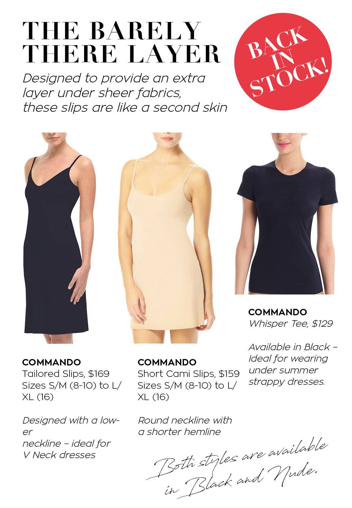 COMMANDO Whisper Tee - Magpie Style