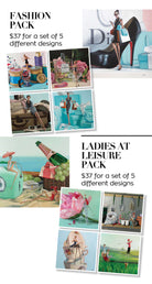 Cards PACK OF 5 - Ladies of Leisure - EmKo - [product type] - Magpie Style