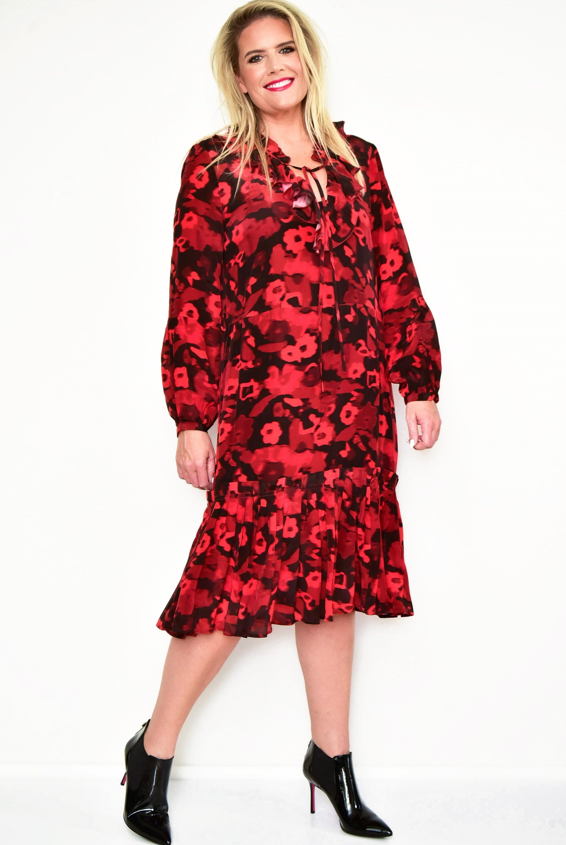 COOPER Frill Me On Dress - Red Floral - PRE ORDER - COOPER by Trelise Cooper - [product type] - Magpie Style