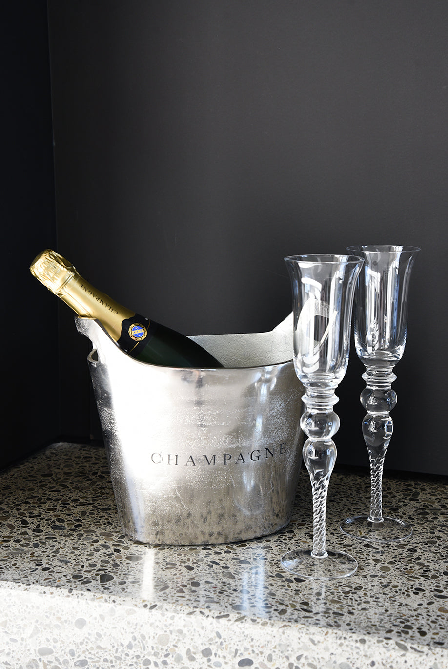 Silver Champagne Bucket - Aluminium - Le Forge - Gift - Magpie Style