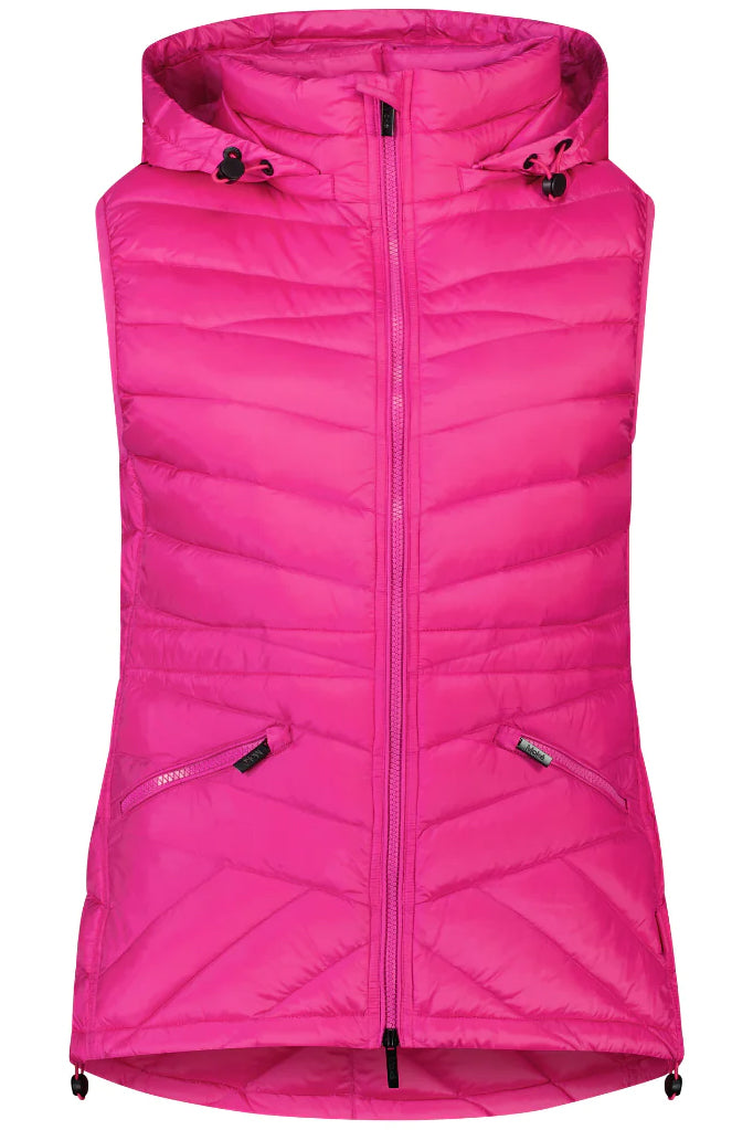 MOKÉ Mary Claire Packable Vest - Hot Pink - Magpie Style