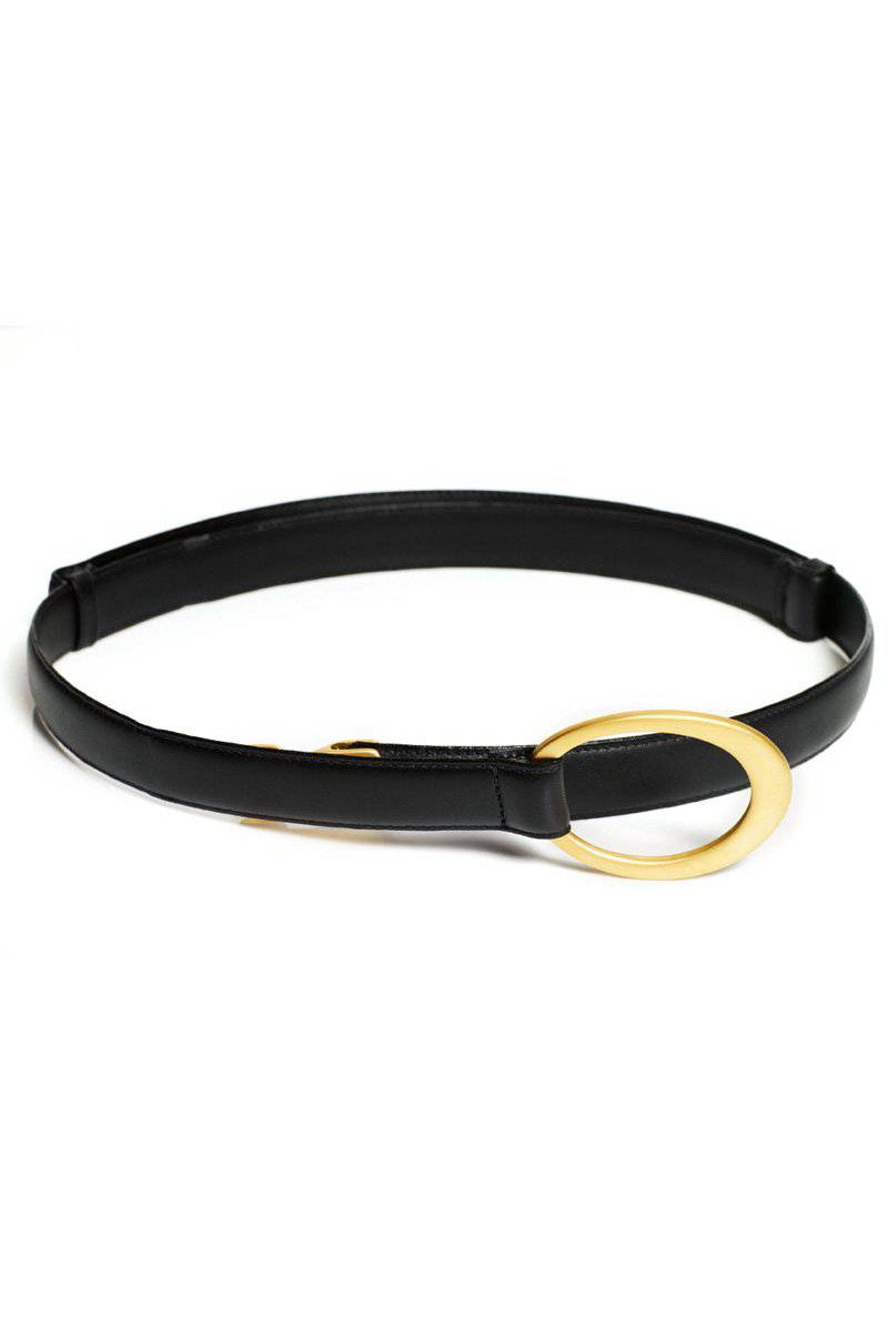 PAULA RYAN Hook and Oval Adjustable Belt - in Nickel and Gold - Paula Ryan