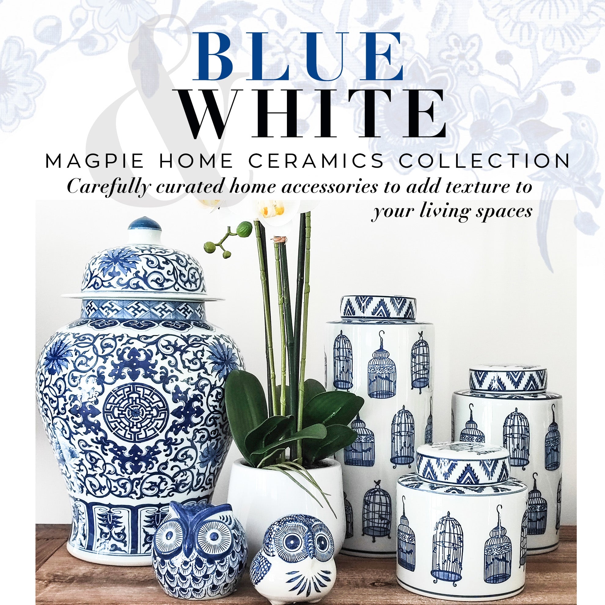 Magpie Home Blue & White