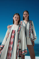 DEVOTION TWINS Power Long Dress - Navy/Red - Magpie Style