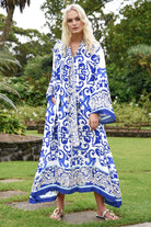 CURATE Little Swish Sunshine Dress - Blue Tile