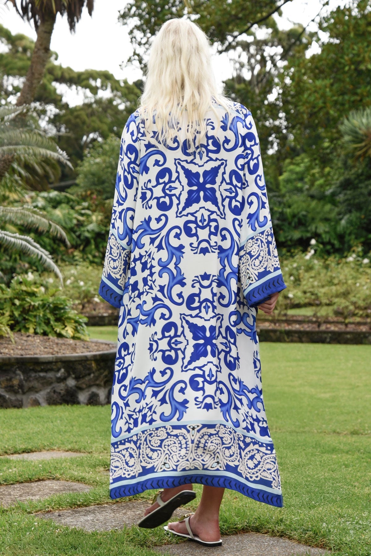 CURATE Little Swish Sunshine Dress - Blue Tile