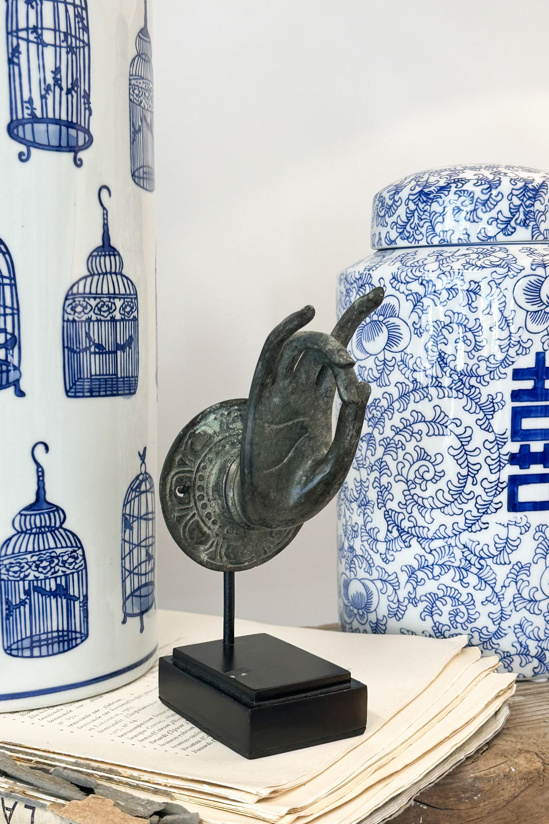 Small Vintage Pinched Bronze Hand - Magpie Style