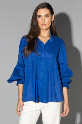 DRAMA THE LABEL Oh La Blouse - Electric Blue