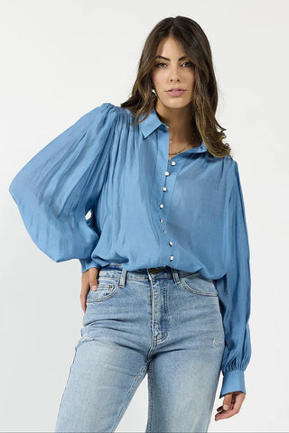 DRAMA THE LABEL Bristol Blouse - Cornflower