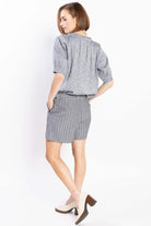 LOUGHLIN Mel Blouse - Navy Marle - Magpie Style