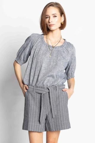 LOUGHLIN Mel Blouse - Navy Marle