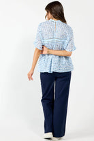 DRAMA THE LABEL Cypress Blouse - Blue Water - Magpie Style