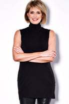 PAULA RYAN Sleeveless Polo Neck Tunic - Merino - Paula Ryan