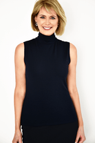 PAULA RYAN Slim Fit Sleeveless Polo - Merino - Paula Ryan