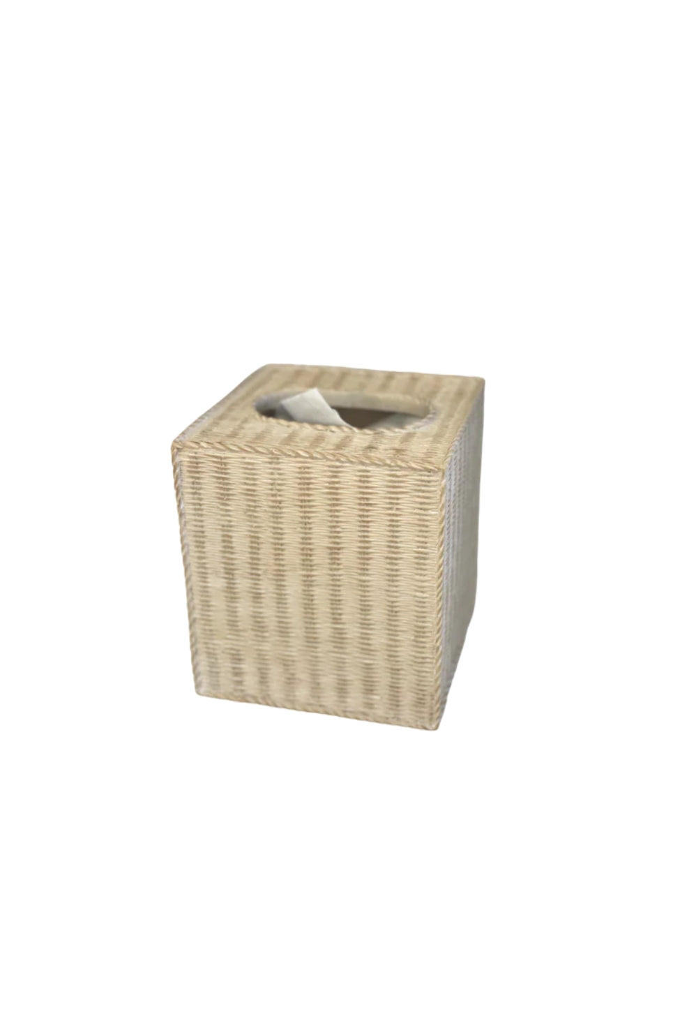 Hamptons Rattan Tissue Holder