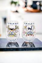 LA LA LAND Enchanted Garden Glasses Set of 2 - Magpie Style