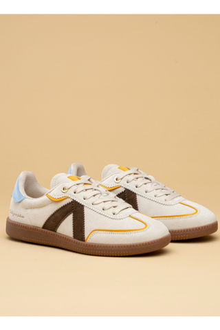 ASFVLT Elite Classic Sneaker - Creal/Brown/Mustard
