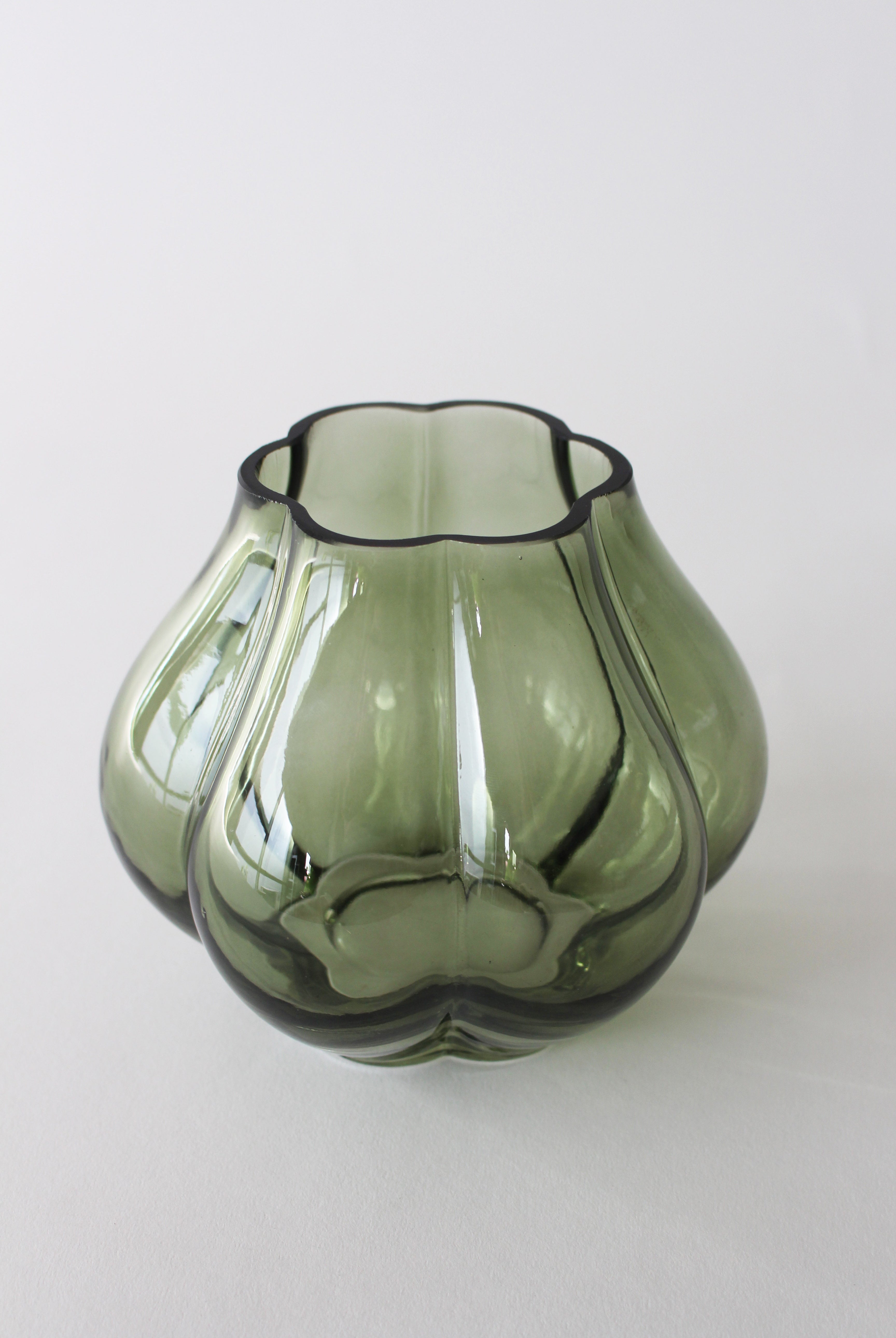 Nave Green Glass Vase - Magpie Style