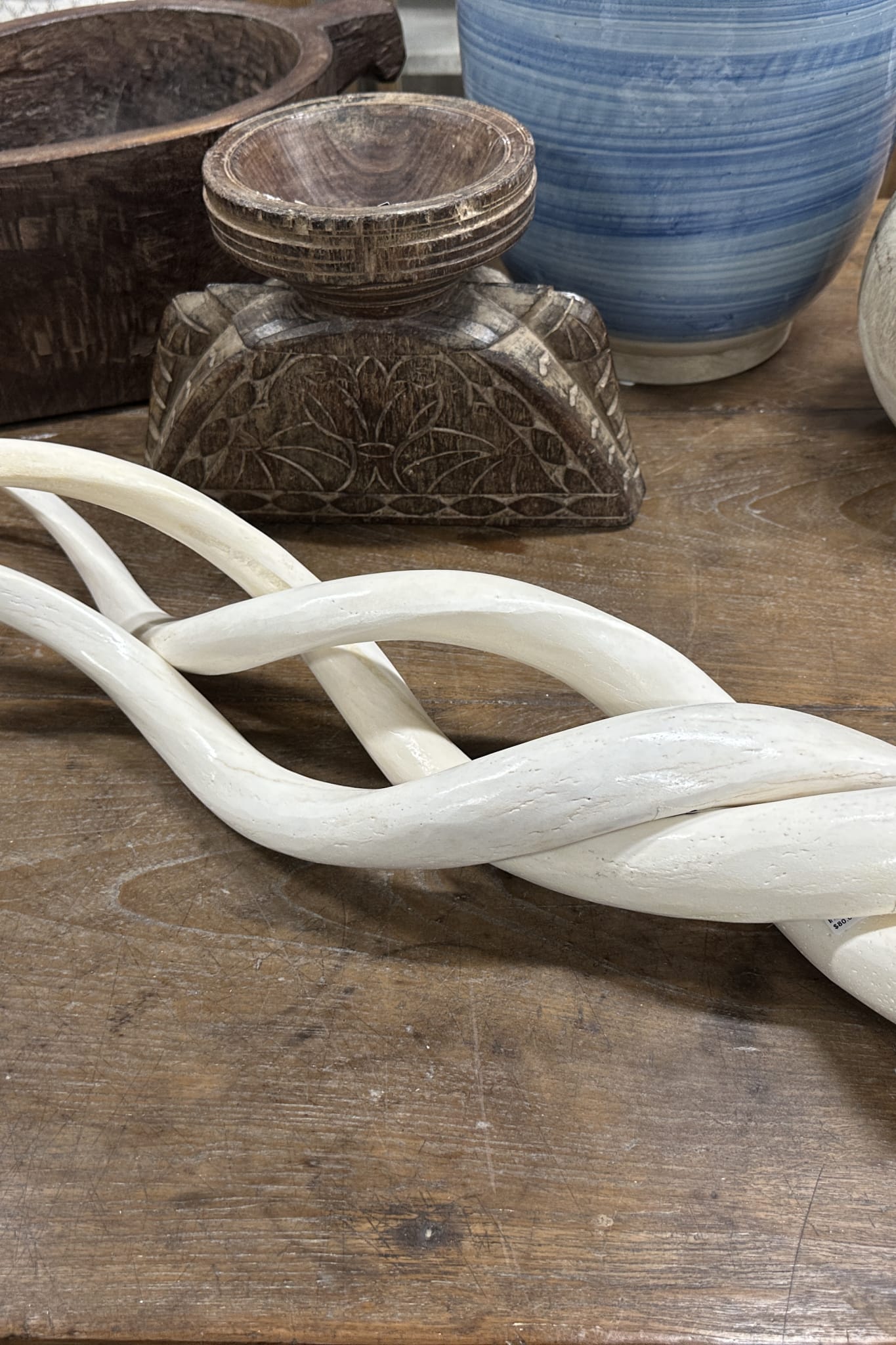 XL Long Kudu Polished Horn - Magpie Style