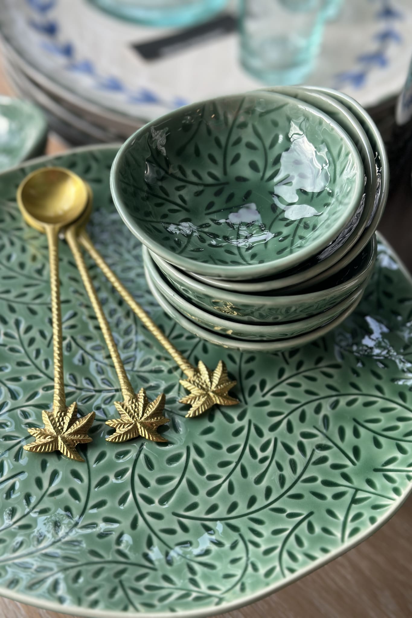 Pineapple Isle Brass Spoon w/ Round Scoop - Magpie Style