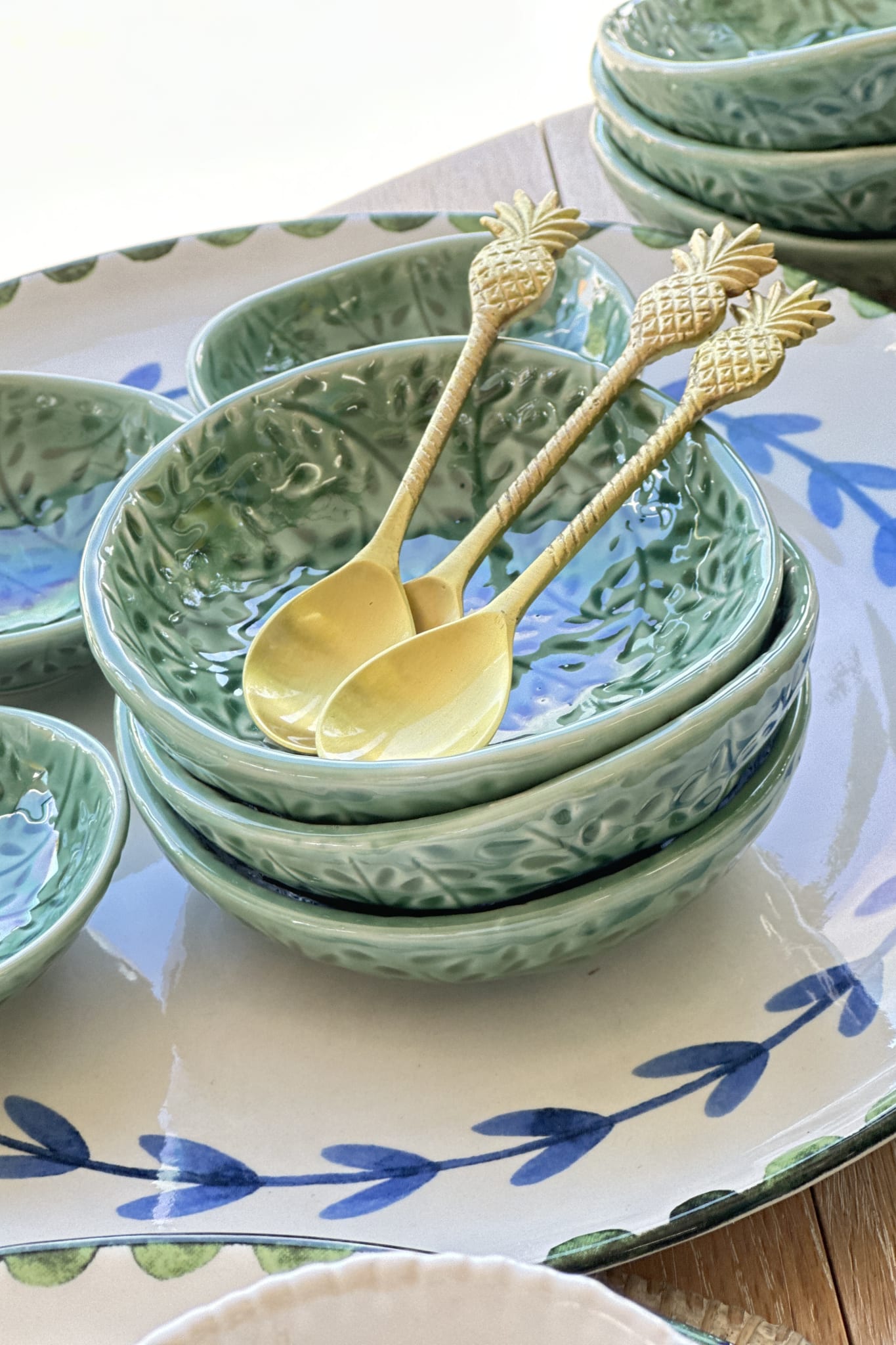 Marseille Green Ceramic Bowl - Magpie Style