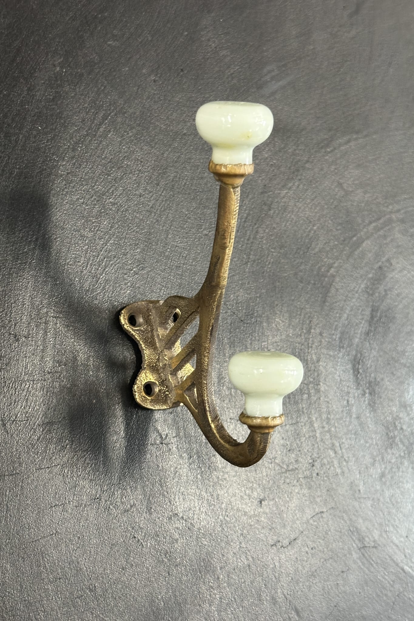 Ornate Brass Railway Hook - Magpie Style