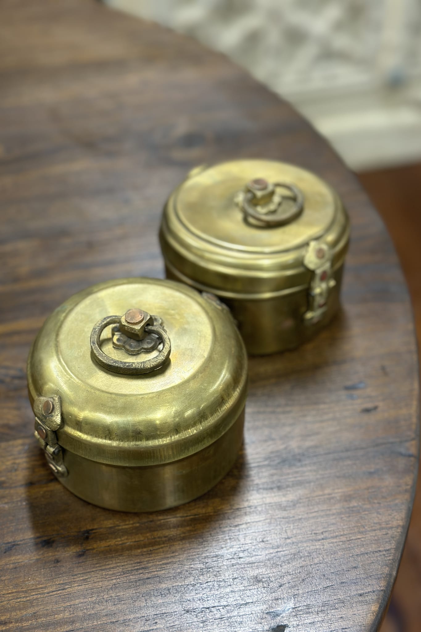 Mini Brass Chapati Box - Magpie Style