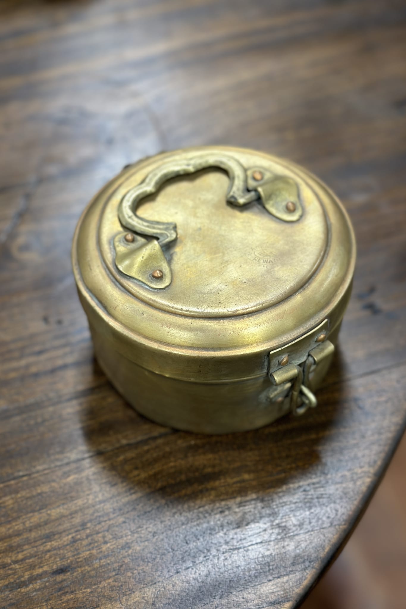 Small Brass Chapati Box - Magpie Style