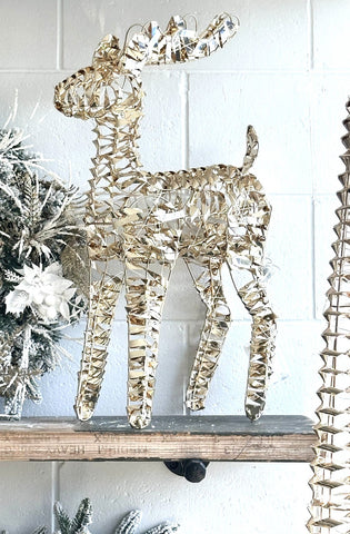 Vegas Reindeer Gold: 60cm - With Lights