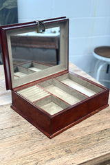 Large Jewellery Box with Stirrups - Tan
