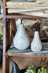 La Pera Hand Carved Marble Pear - Sml