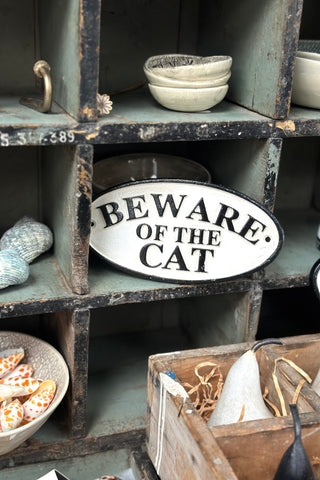 Beware Of The Cat Sign