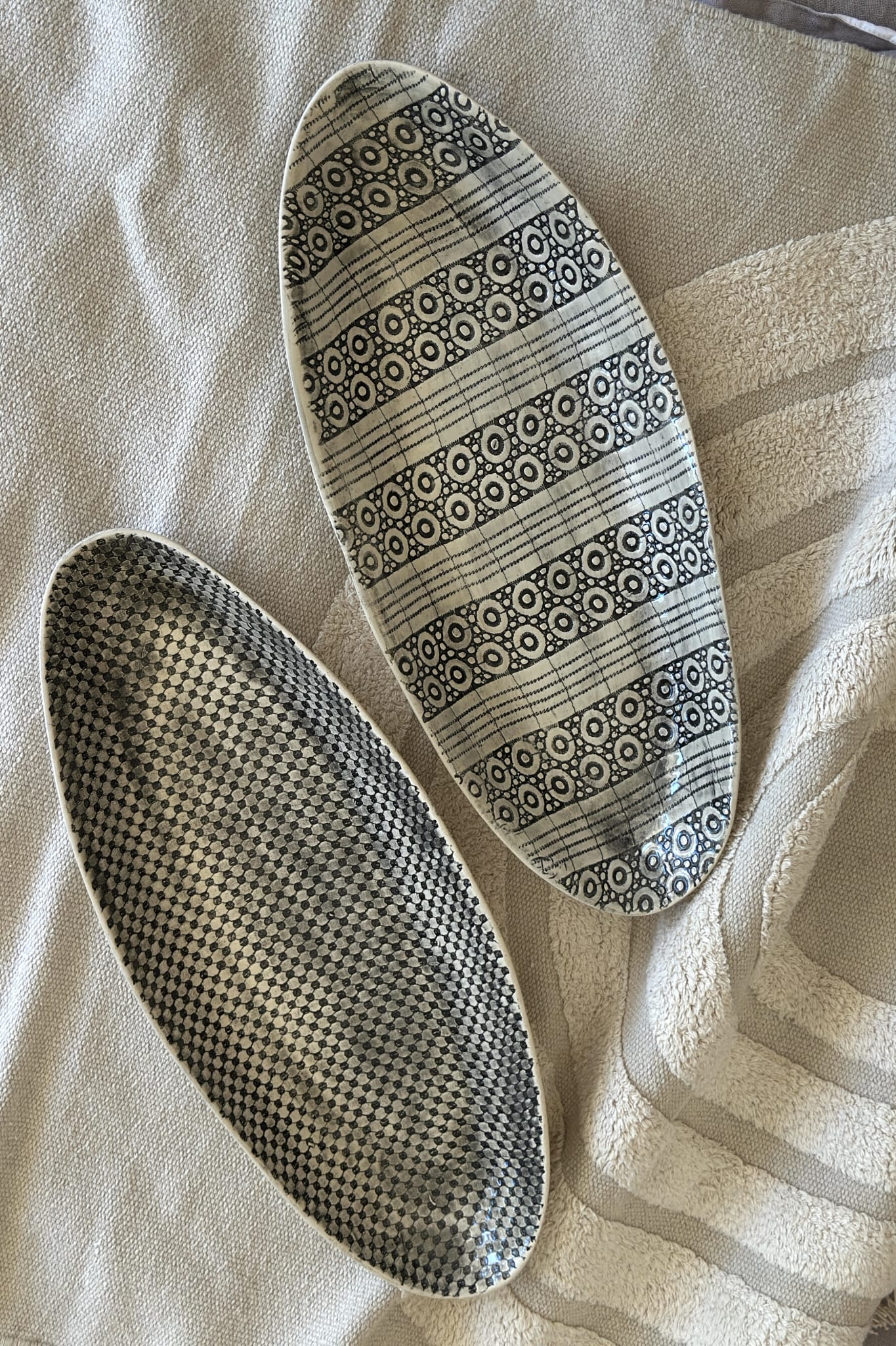 WONKI WARE Bamboo Platter Medium - Lace - Magpie Style