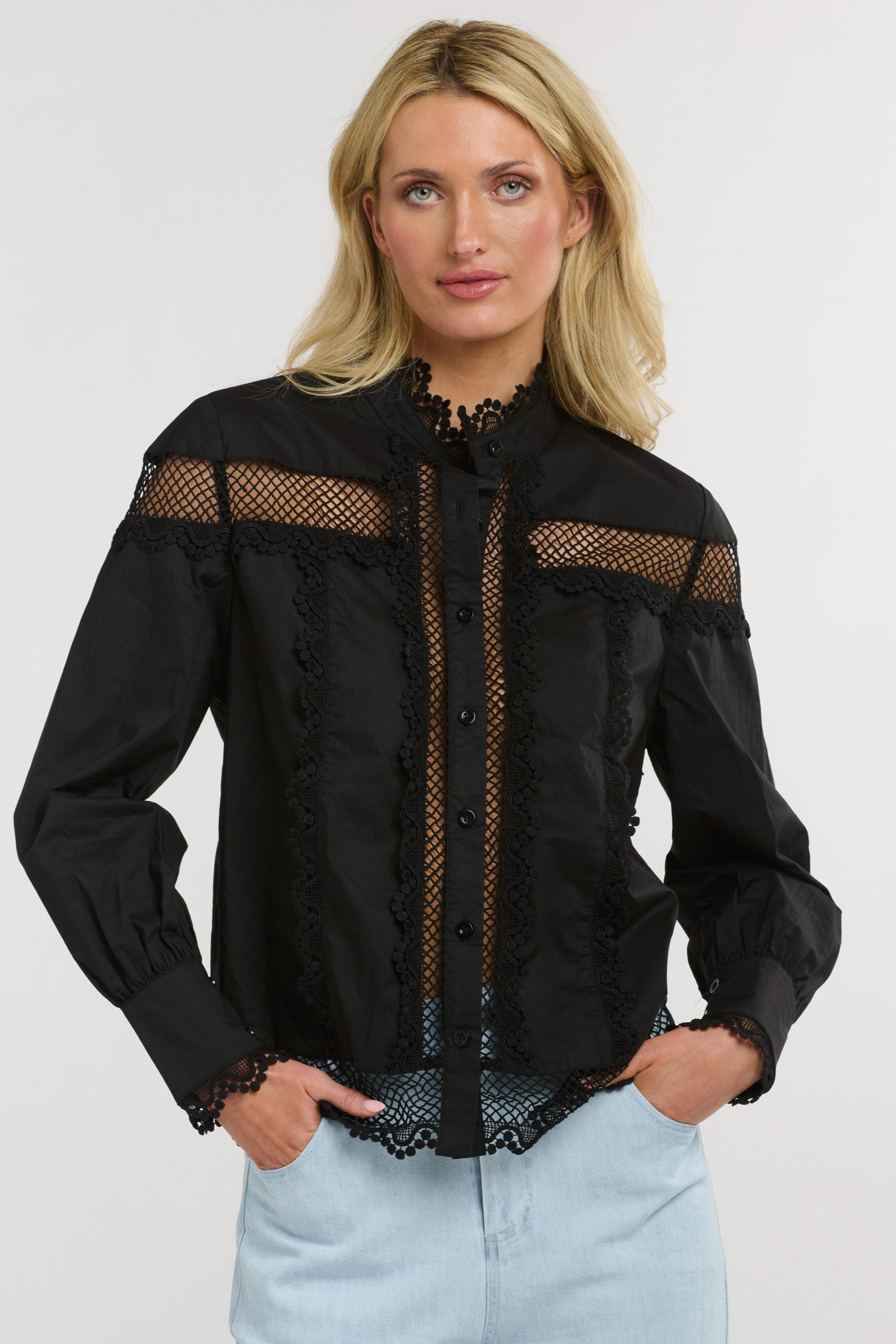 365 DAYS Victoria Blouse - Licorice - Magpie Style