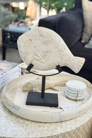 Stone Fish on Stand