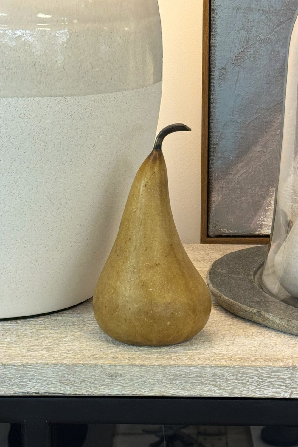 Medium Natural Marble Pear