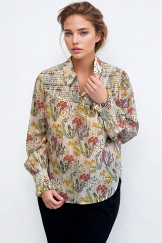 DRAMA THE LABEL Gilly Blouse - Vintage Garden