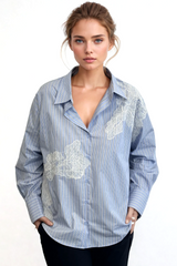 DRAMA THE LABEL Marianne Shirt - Cornflower